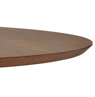 Eettafel Chef rond met notenhouten afwerking - &Oslash; 90 cm