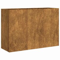 Plantenbak Roestig Weervast Staal Cortenstaal 120 x 40 x 80 cm
