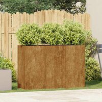 Plantenbak Roestig Weervast Staal Cortenstaal 120 x 40 x 80 cm