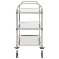 Keukentrolley RVS 3-Laags serveerwagen Roestvrij Staal 95 x 45 x 83.5 cm 