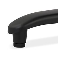 Tuintafel Terrastafel rond zwart Noctali - &Oslash; 68 Cm - inklapbaar blad