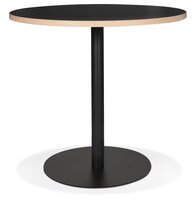 Eettafel Bistrotafel Yogi rond zwart - &Oslash; 80 Cm