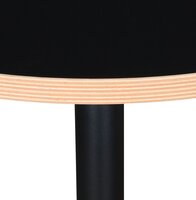 Eettafel Bistrotafel Yogi rond zwart - &Oslash; 80 Cm