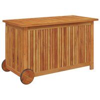 Tuinbox Met Wieltjes Massief Acaciahout 90 x 50 x 58 cm
