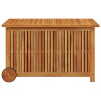 Tuinbox Met Wieltjes Massief Acaciahout 90 x 50 x 58 cm