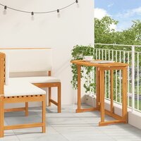 Tuinset Como - Massief Acaciahout - kussens Cr&egrave;me wit