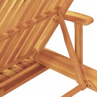 Ligstoel Minoes Met Wielen - Kussen Taupe kleur - Massief Acacia hout