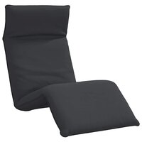 Ligstoel tuinstoel Inventief Inklapbaar 175X54X8,5 Cm Oxford Stof Zwart