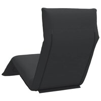 Ligstoel tuinstoel Inventief Inklapbaar 175X54X8,5 Cm Oxford Stof Zwart