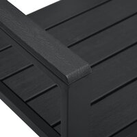 Tuinbank Harold Hout-Look 120 Cm Hdpe Zwart