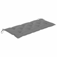 Tuinbank Guru met grijs kussen 120 cm bamboe