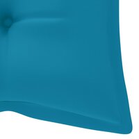 Tuinbank Guru met turquoise kussen 120 cm bamboe