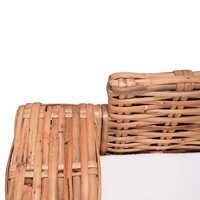 Tuinbank Naarden 2-zits natuurlijk rattan