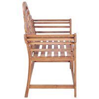 Tuinbank Cambridge 127x58,5x92,5 cm massief teakhout