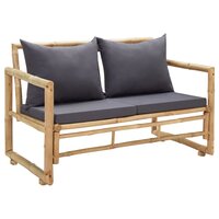 Tuinbank Fuji met kussens 115 cm bamboe