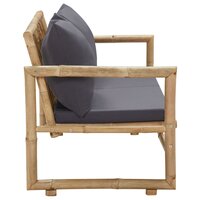 Tuinbank Fuji met kussens 115 cm bamboe