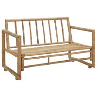 Tuinbank Fuji met kussens 115 cm bamboe