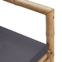 Tuinbank Fuji met kussens 115 cm bamboe