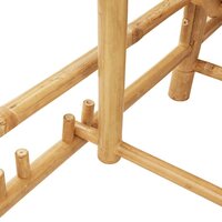 Ligstoel Moroso met kussens 55x199x30 cm bamboe
