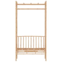 Tuinbank met pergola 220x116 cm bamboe