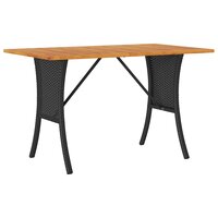 Tuinbank Calipso 3-zits met kussens &amp; tafel poly rattan zwart