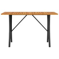 Tuinbank Calipso 3-zits met kussens &amp; tafel poly rattan zwart