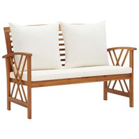 Tuinbank Multatuli met kussens 119 cm massief acaciahout