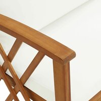 Tuinbank Multatuli met kussens 119 cm massief acaciahout