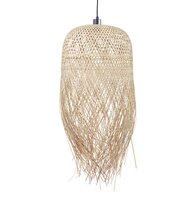 Hanglamp Sarina van natuurlijke bamboe gevlochten