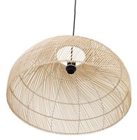 Hanglamp Canul rond 60cm van natuurlijk gevlochten rotan