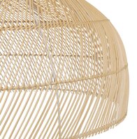 Hanglamp Canul rond 60cm van natuurlijk gevlochten rotan