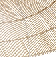 Hanglamp Canul rond 60cm van natuurlijk gevlochten rotan