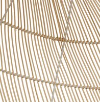 Hanglamp Canul rond 60cm van natuurlijk gevlochten rotan
