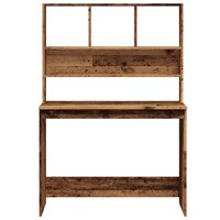 Bureau met schappen 102x45x148 cm houtkleurig