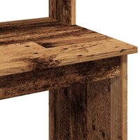 Bureau met schappen 102x45x148 cm houtkleurig