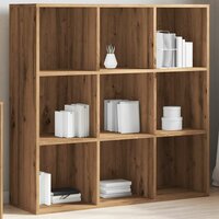 Boekenkast 98x29x97,5 cm artisanaal eikenkleur