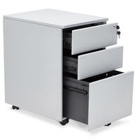 Ladeblok Dali rolcontainer - grijs - metaal - 52x40x61 cm