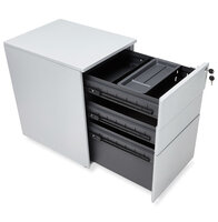 Ladeblok Dali rolcontainer - grijs - metaal - 52x40x61 cm