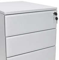 Ladeblok Dali rolcontainer - grijs - metaal - 52x40x61 cm