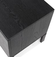 Tv-meubel &#039;CATODIK&#039; van hout en zwart metaal - strak design