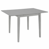 Eethoek Eric - grijs hout - tafel verlengbaar 80-120 cm - met 2 stoelen