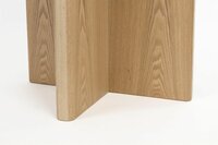 Eettafel Laurent naturel - rond 120x120 cm - licht bruin eiken hout