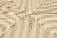Eetkamerstoel CHE naturel - Set 2 - gevlochten zitting - metalen poten - beige