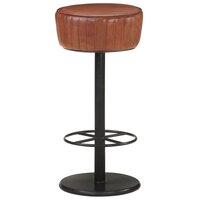 Barkruk Toog echt leer bruin - 76 cm hoog