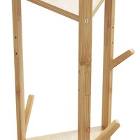 Kapstok Namen met haken en schappen 39x33x166 cm bamboe
