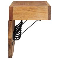Kapstok Manny met plank Bruin 73 x 19 x 23 cm Massief acaciahout