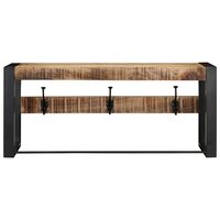 Kapstok Matthijs 80x35x35 cm massief ruw mangohout