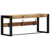 Kapstok Matthijs 80x35x35 cm massief ruw mangohout