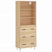 Kast Mireille - 180 cm - blank - 3 lades en 3 open vakken