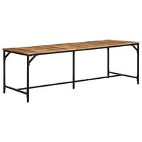 Eettafel Optima 220x90x75 cm massief hout ruw mangohout